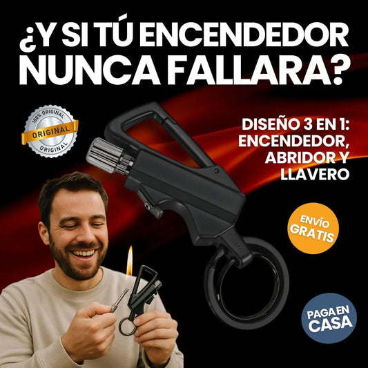 Encendedor, Abridor y Llavero 3 en 1 🔥 Cerilla Permanente 1
