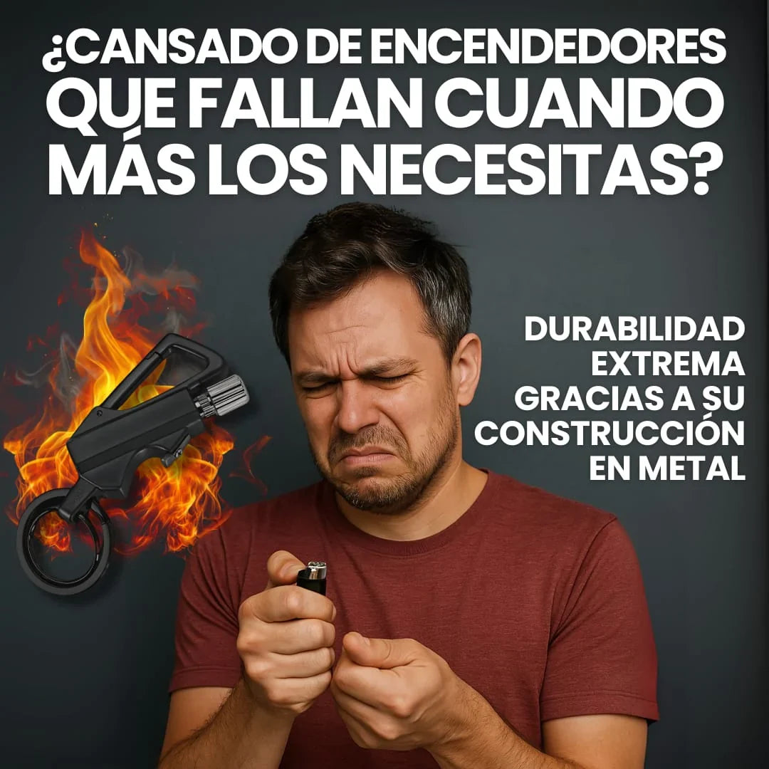 Encendedor, Abridor y Llavero 3 en 1 🔥 Cerilla Permanente